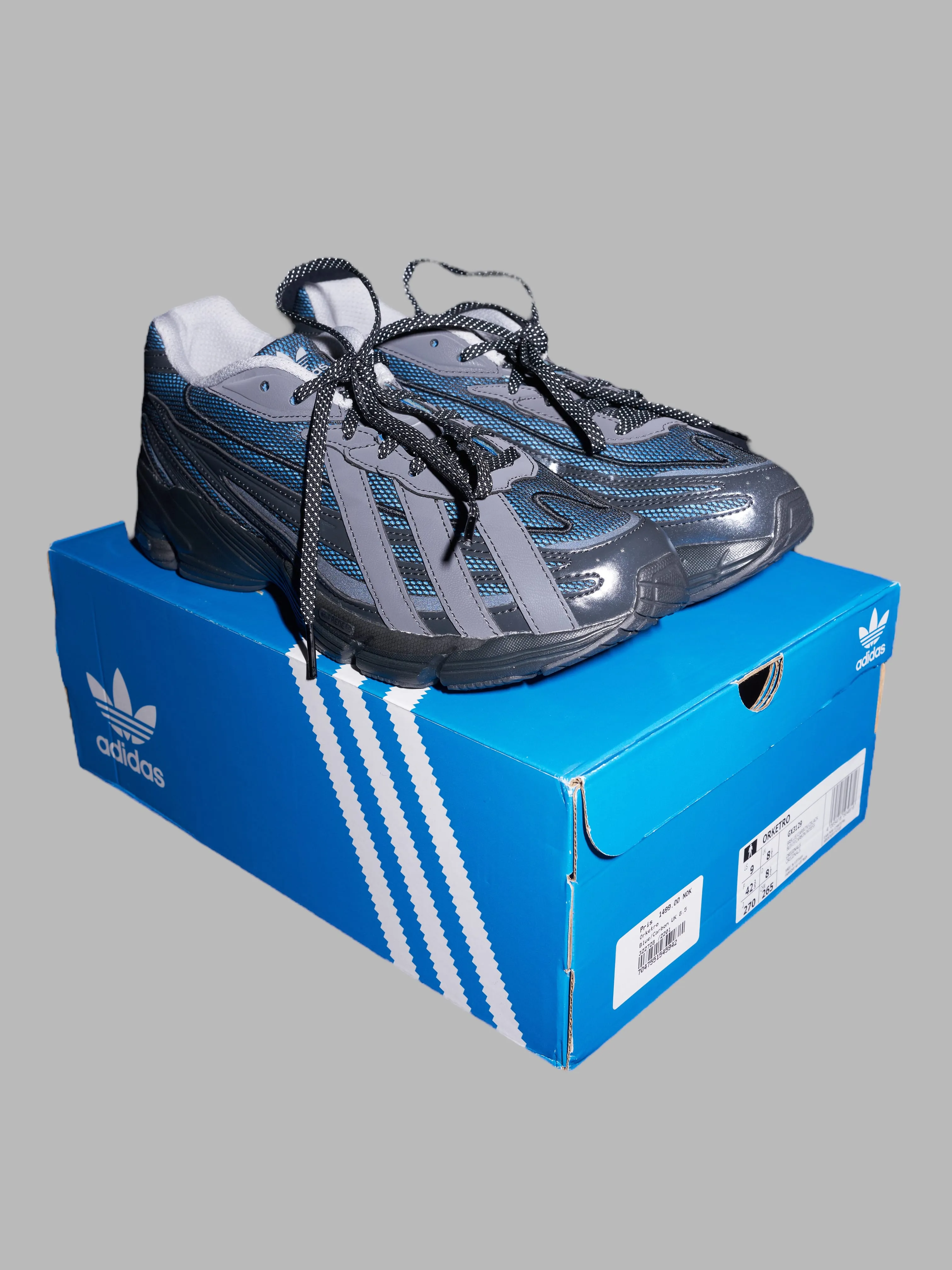 Adidas Originals dark blue orketro sneakers - mens US size 9 blue carbon black Adidas Wide Golf Shoes