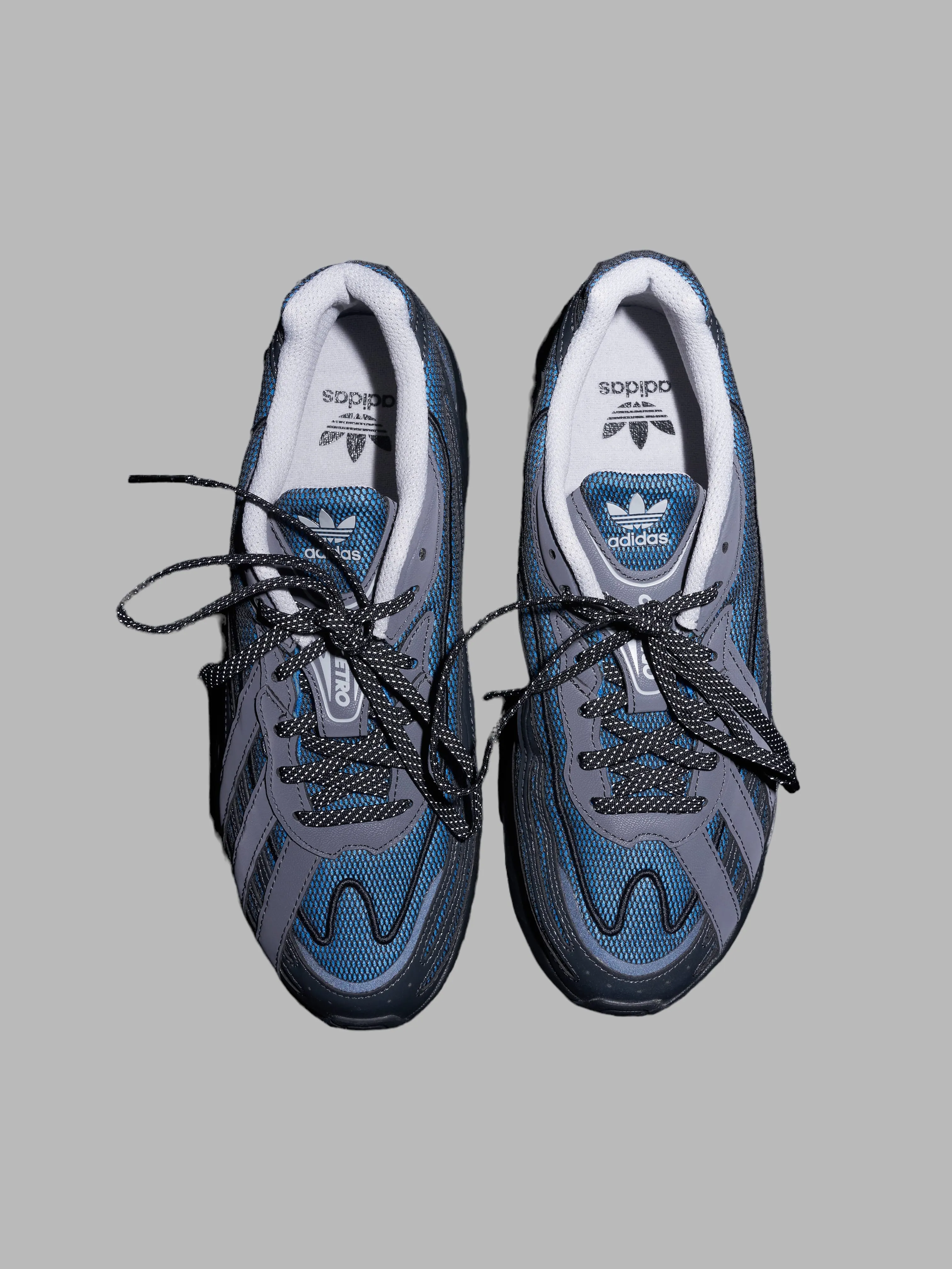 Adidas Originals dark blue orketro sneakers - mens US size 9 blue carbon black Adidas Shoe Bottoms