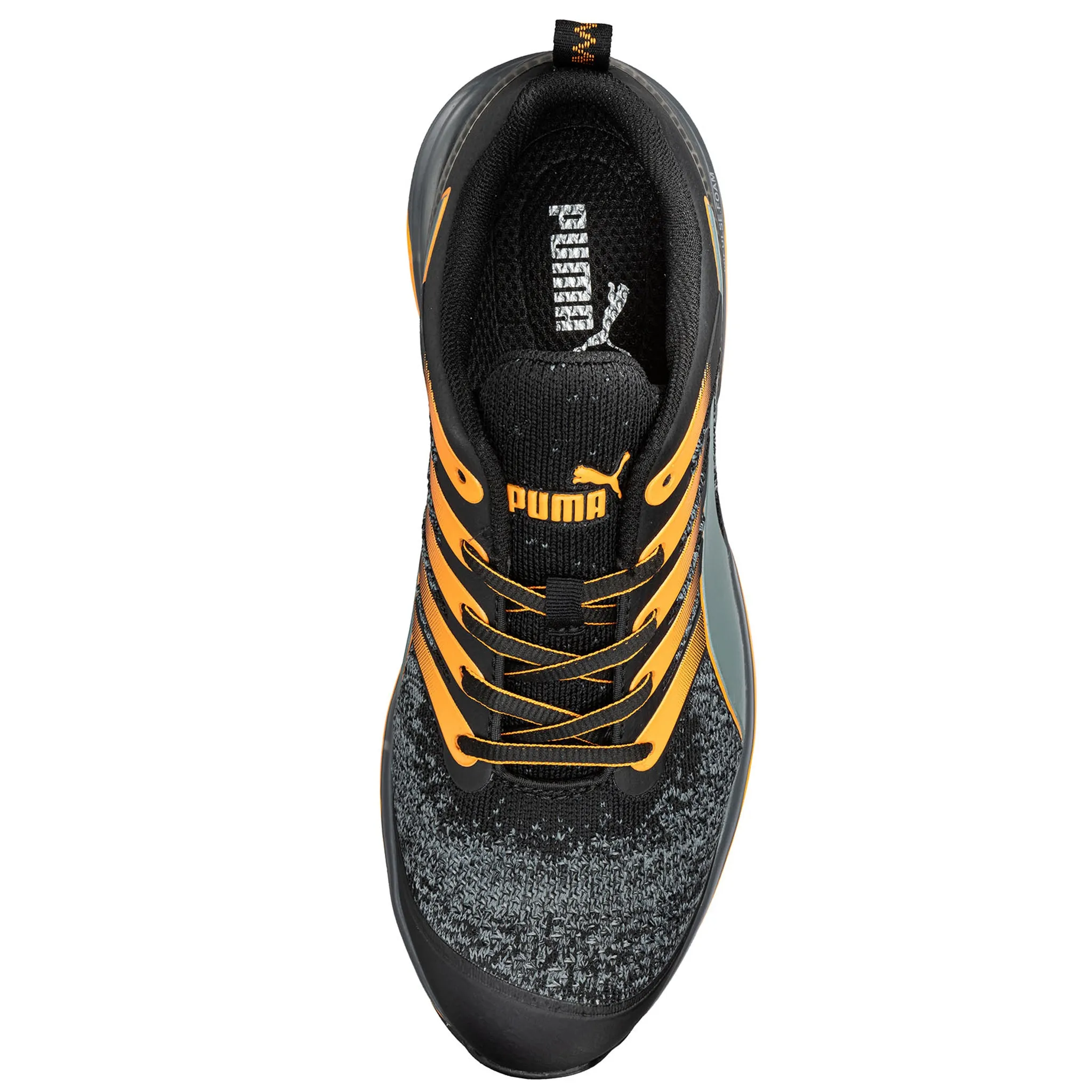 Puma Flag Golf Shoes Puma Men's 644555 Charge Low EH Black Composite Safety Toe Metal Free Work Shoes