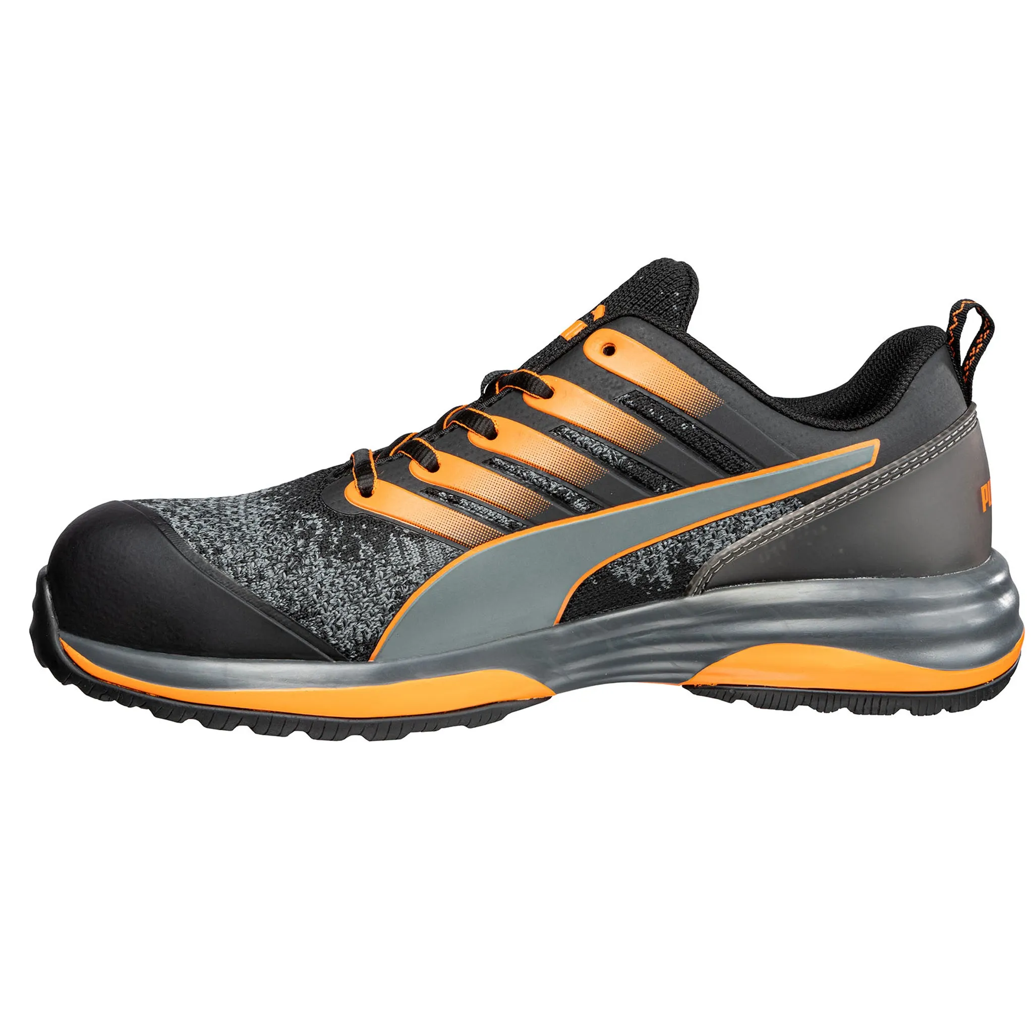 Puma Mellows Shoes Puma Men's 644555 Charge Low EH Black Composite Safety Toe Metal Free Work Shoes