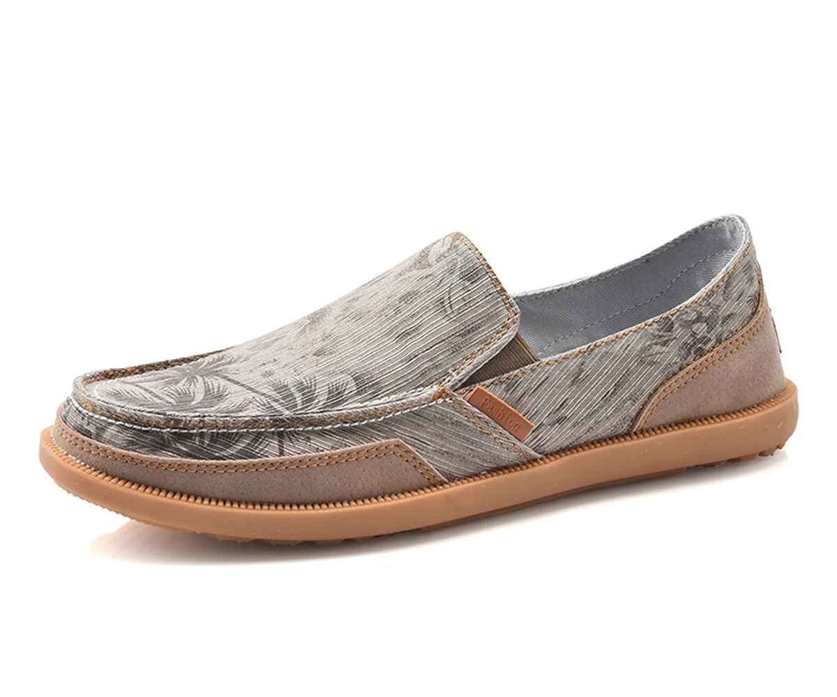 Mens Classic Cloth Shoes Breathable Slip on Flat Loafer | runandup Golf Loafers