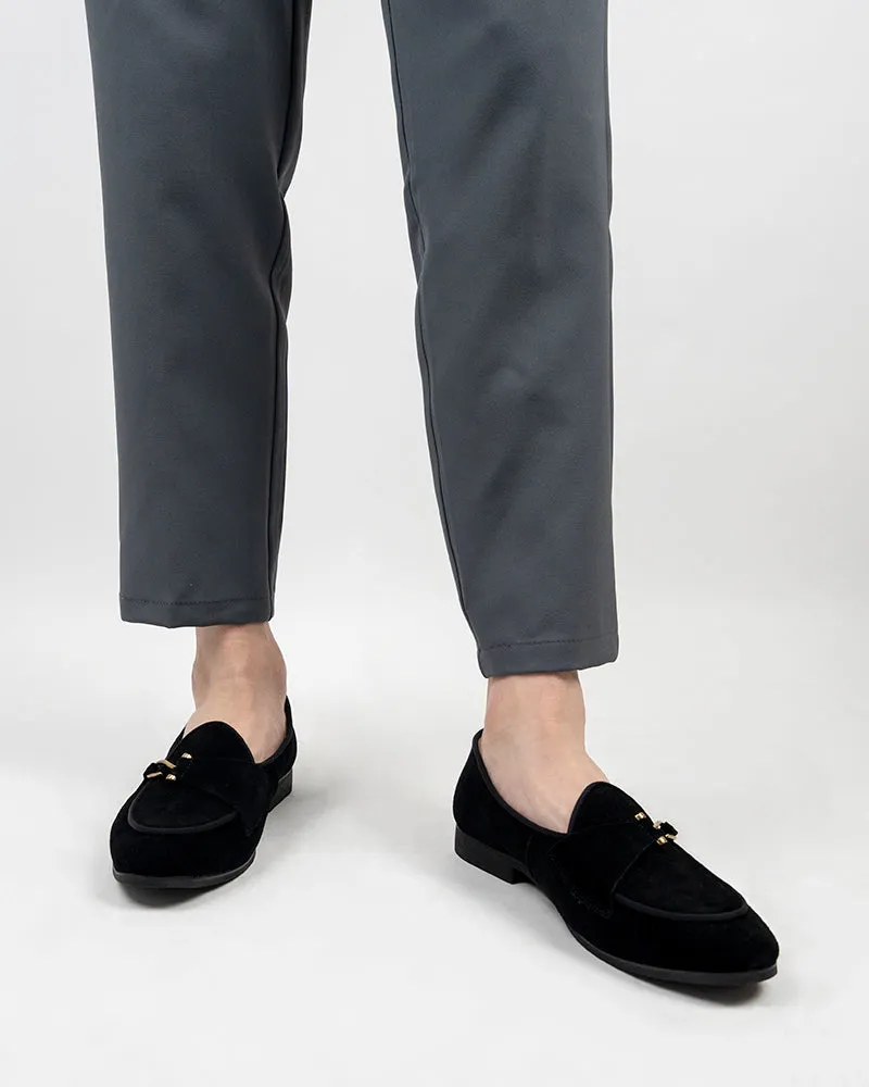 Men's Casual Suede Slip On Flats Boat Loafers Penny Loafers With Jeans