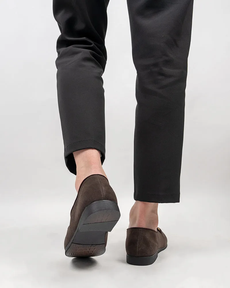 Loafers Burgundy Men's Casual Suede Slip On Flats Boat Loafers