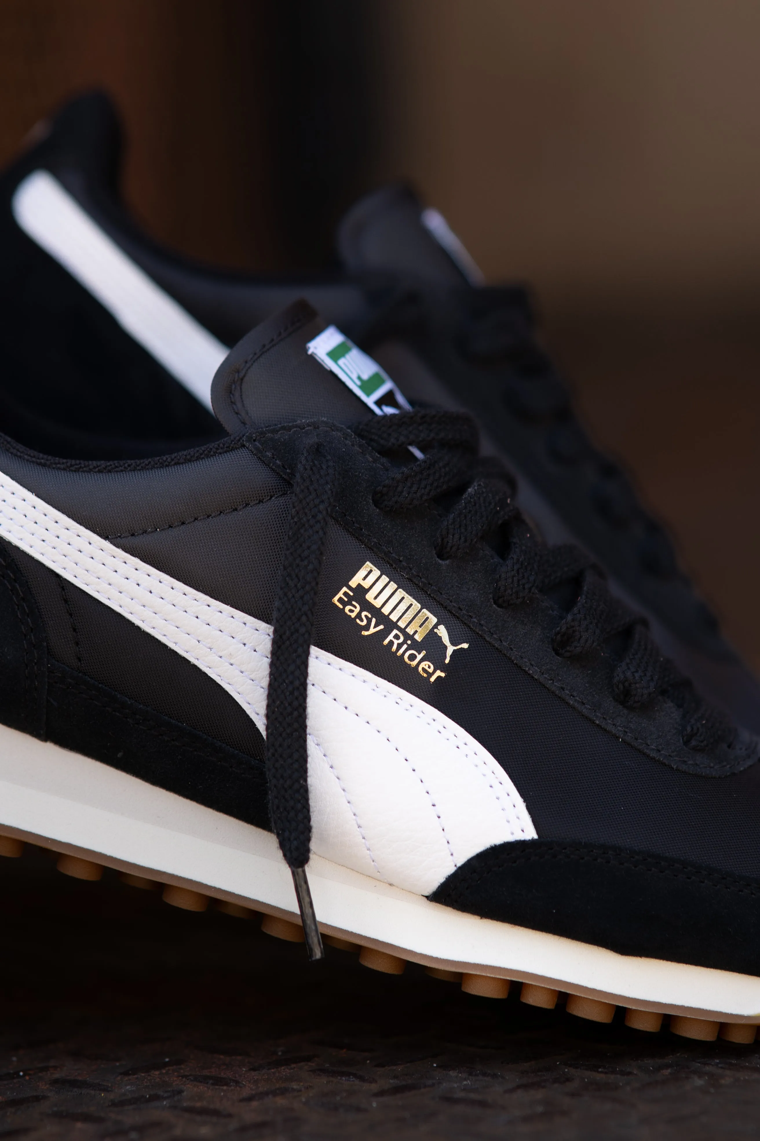 Mens Puma Easy Rider Vintage (Puma Black/Puma White) Best Asics Shoes 2024
