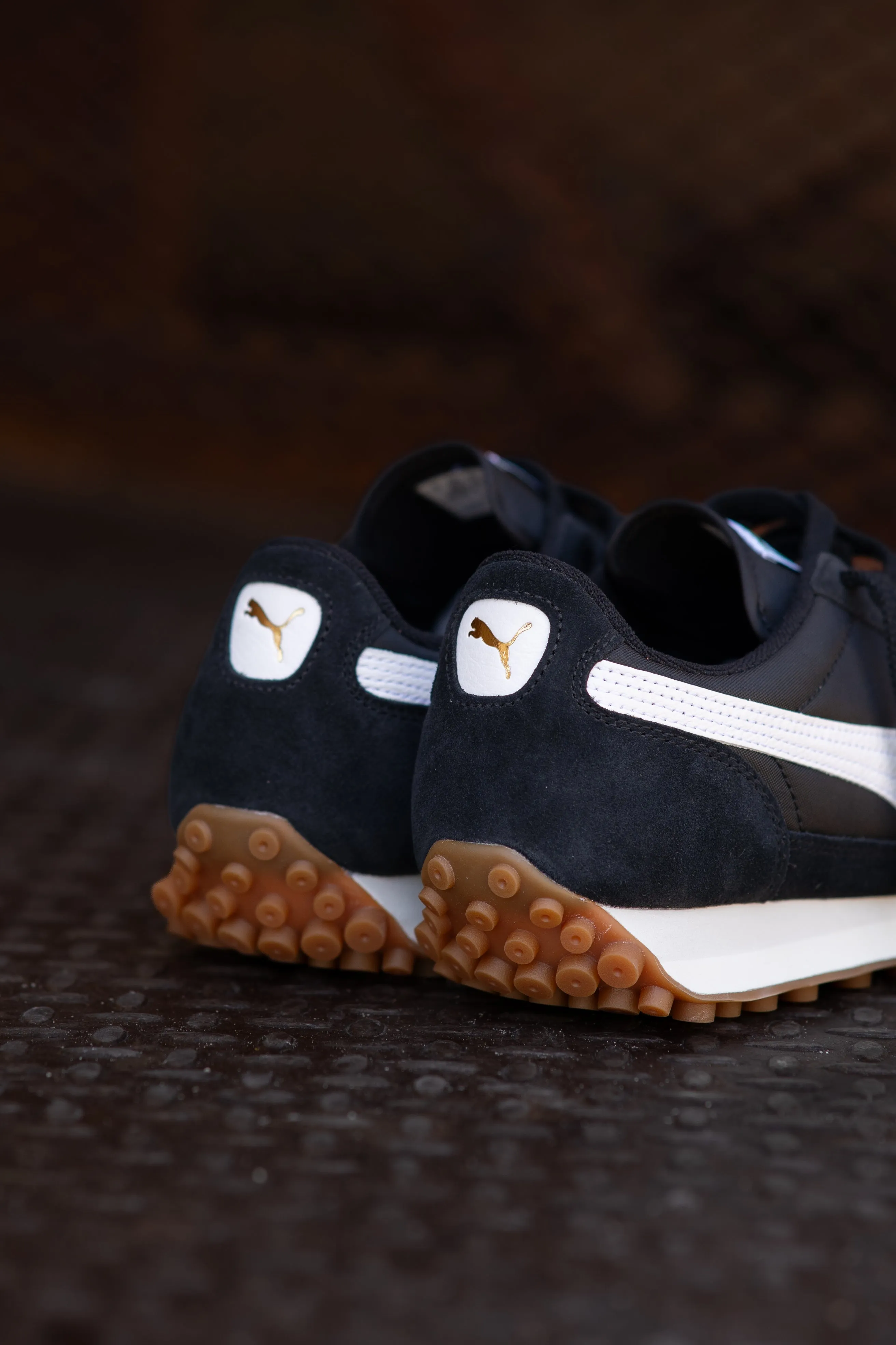 Mens Puma Easy Rider Vintage (Puma Black/Puma White) Asics Shoes Nimbus 19