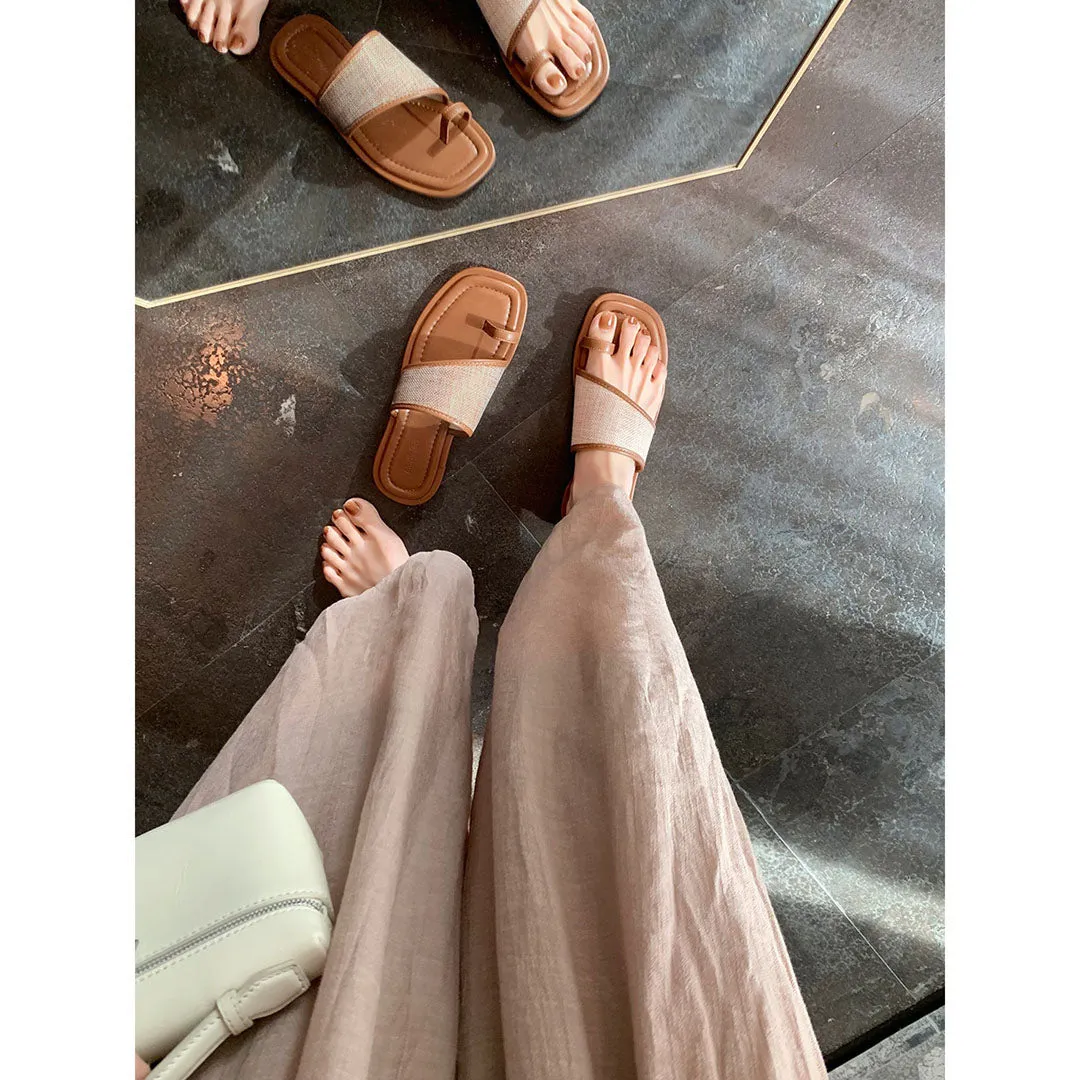 Metallic Gold Flat Shoes elegant  flat slipper