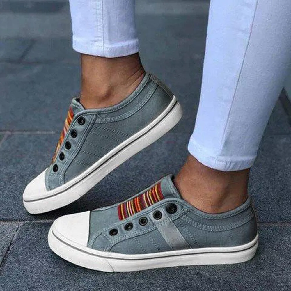 Wally Funk Truetimber Casual Shoes Women Large Size Canvas Elastic Wearable Casual Flats