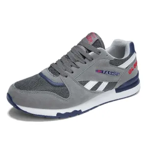 HOMASS New Trend Big Size Running Shoes Men Sneakers Breathable Air Mesh Shoes Outdoor Male Walking Shoes Black/Gray Sport Shoes Best Casual Driving Shoes