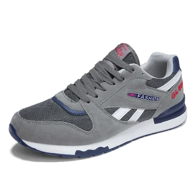 Casual Dress Shoes With Soles HOMASS New Trend Big Size Running Shoes Men Sneakers Breathable Air Mesh Shoes Outdoor Male Walking Shoes Black/Gray Sport Shoes