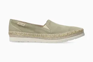 Comfortable Leather Slip On Shoes Valina - Light Khaki