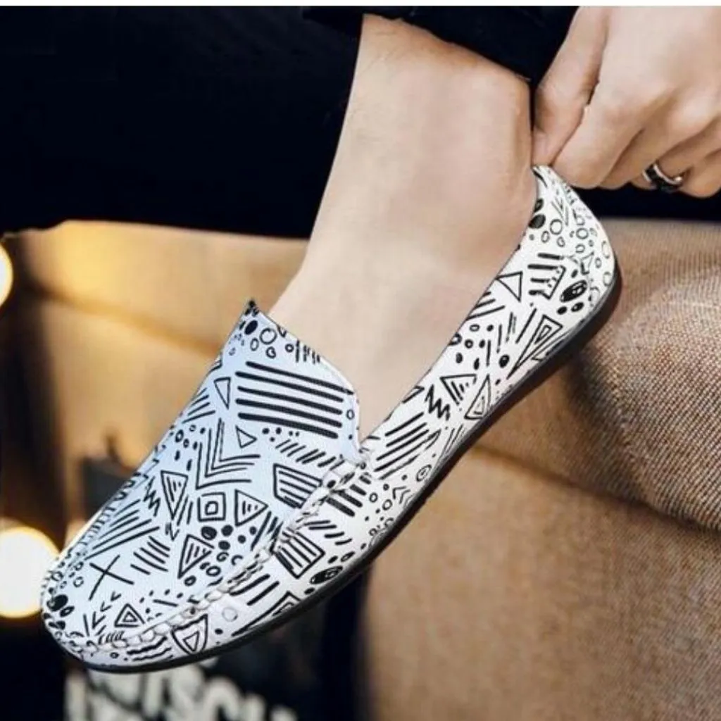 Stylish Trendy Comfortable Leather Loafers Shoes For Men Designer Slide Sandals