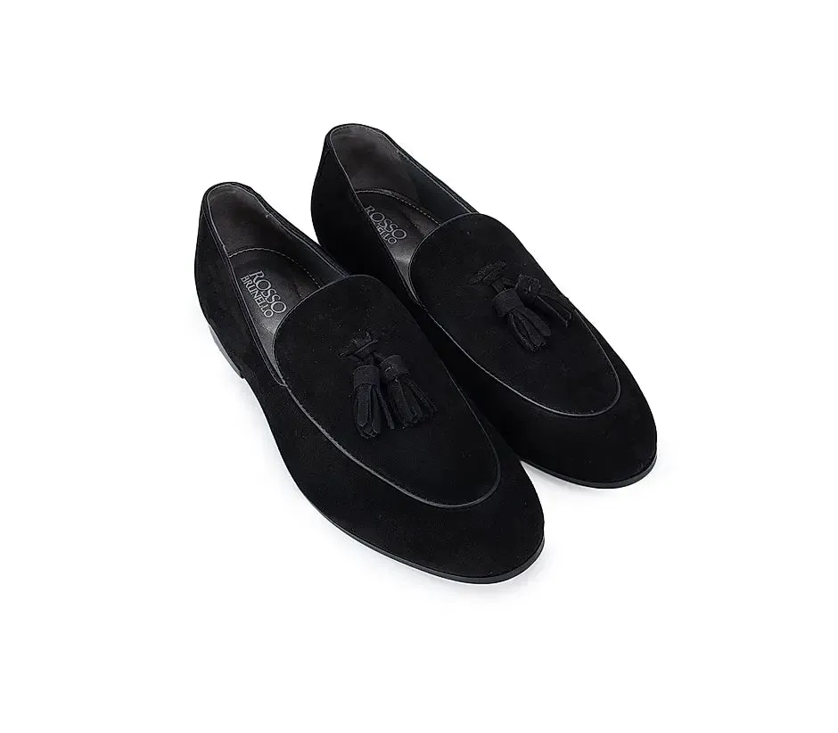 Suit Loafers Socks Suede Loafers With Tassels
