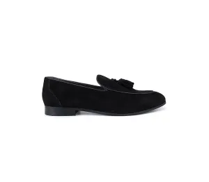 Suede Loafers With Tassels Chunky Patent Loafers