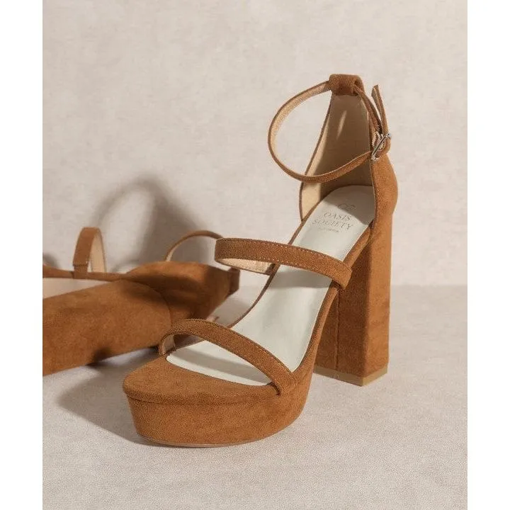 Suede Platform Heels Beachwear Sandals