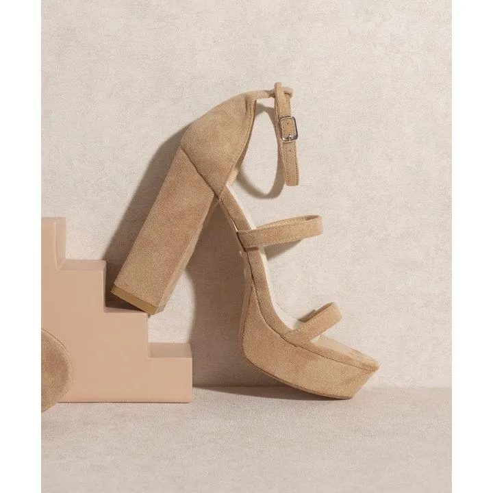 Suede Platform Heels Spongebob Sandals