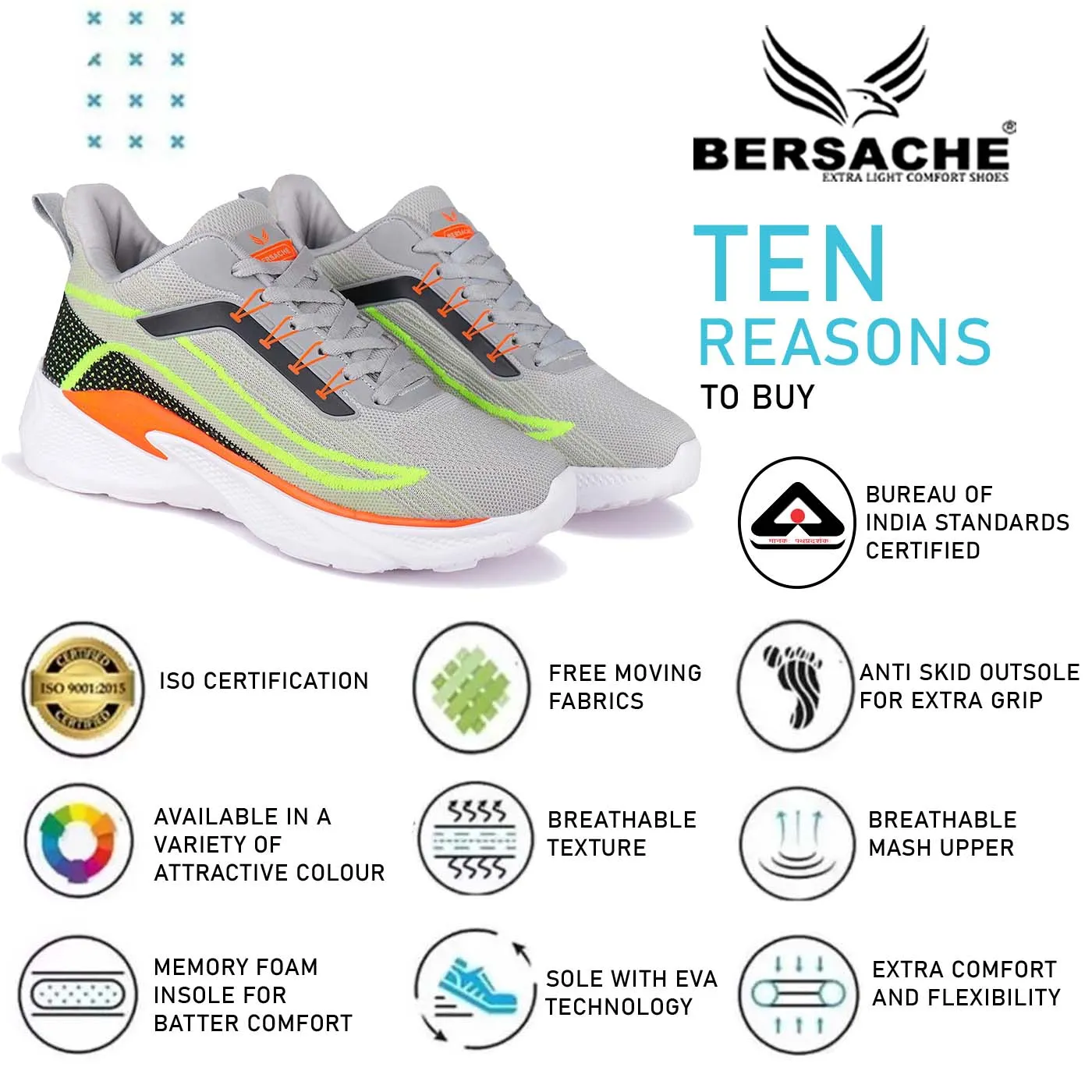 Bersache Sneaker, Loafers ,Casual with extra comfort sneakers for men-8028 (Orange) Beginner Step By Step Crochet Slippers Pattern