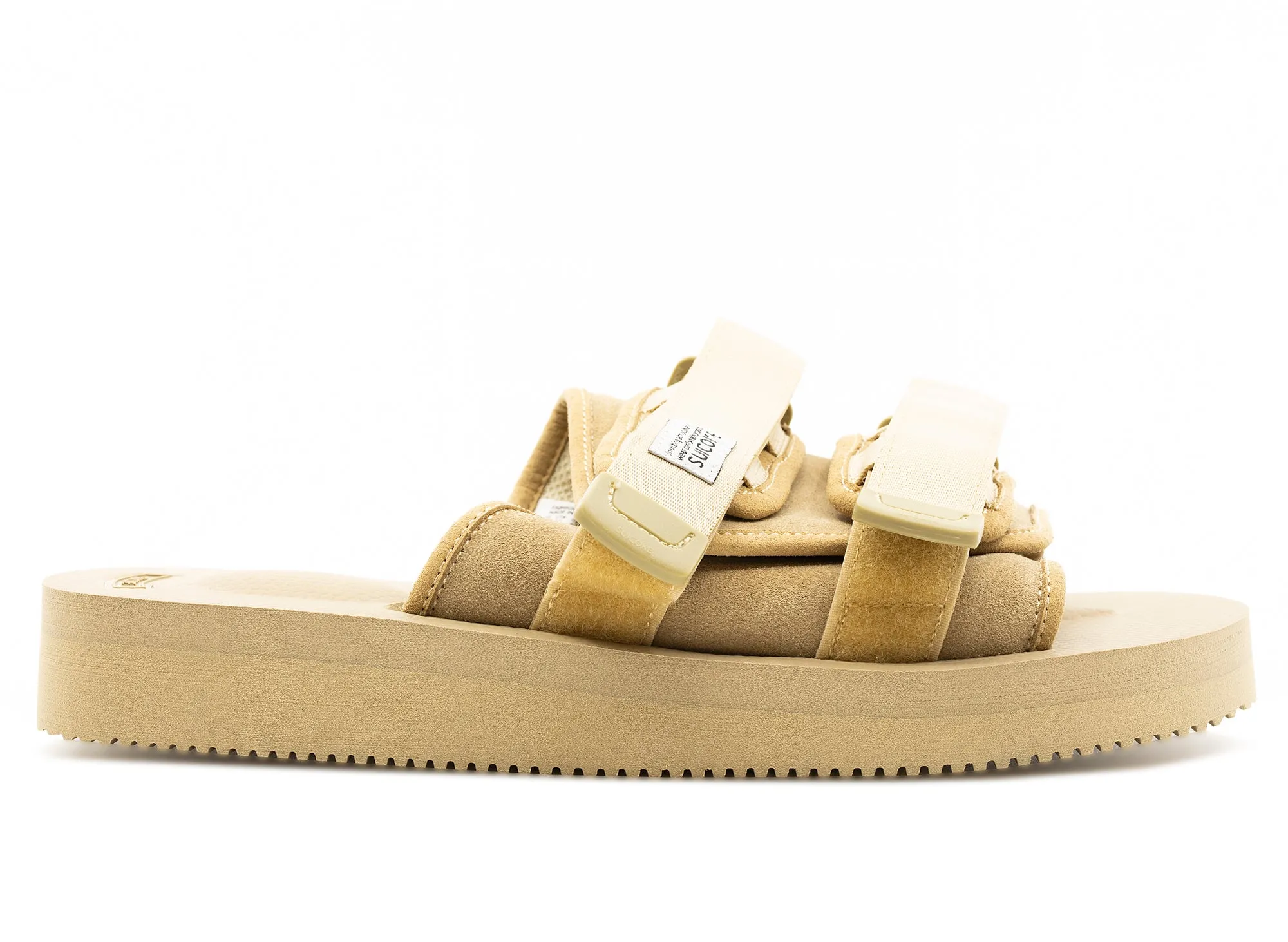 Suicoke Moto-VS Sandals in Beige Birk Sandals