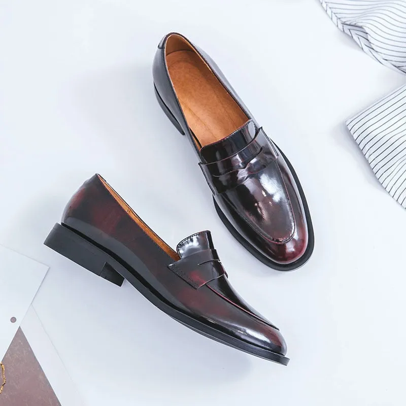 Kenneth Cole Light The Way Leather Loafers Bjlxn ladies Leather shoes British style plus size 22-26.5cm women pumps loafers lazy shoes womens platform heels black shoes