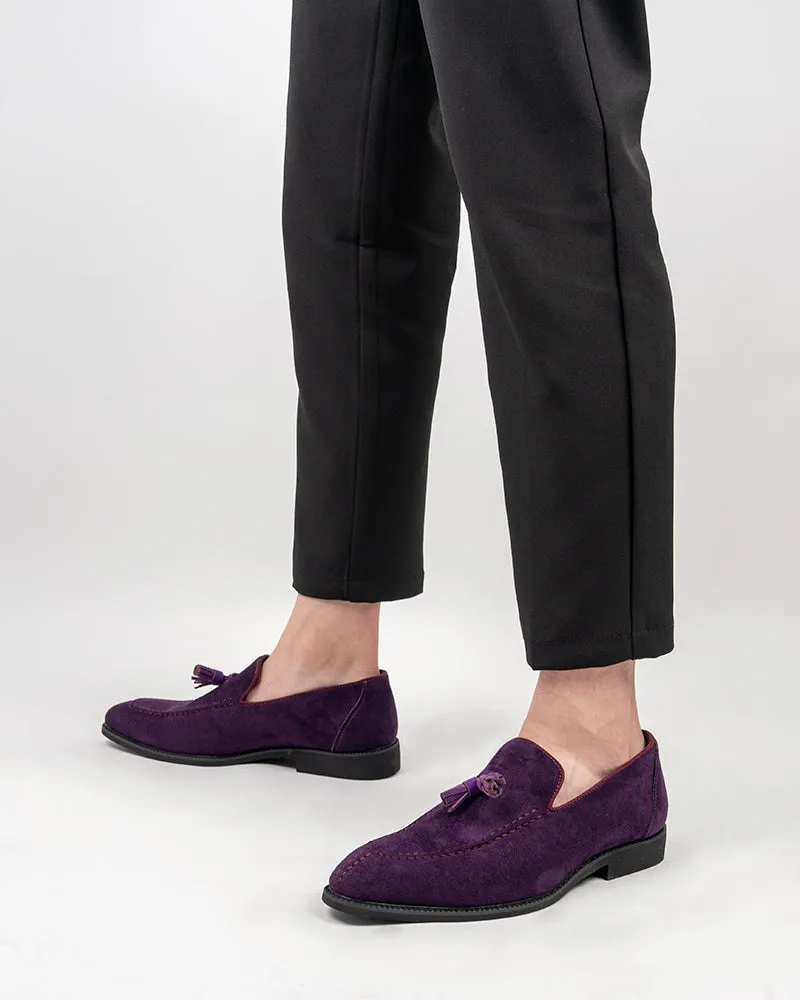 Iflex Loafers Men's Suede Tassels Slip-on Vintage Penny Casual Moccasin Loafers