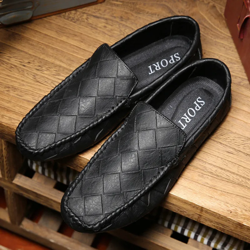 Summer men boat shoes casual mocassin men hand sewing soft shoes breathable Hole hole men shoes k81 Contemporary Casual Shoes