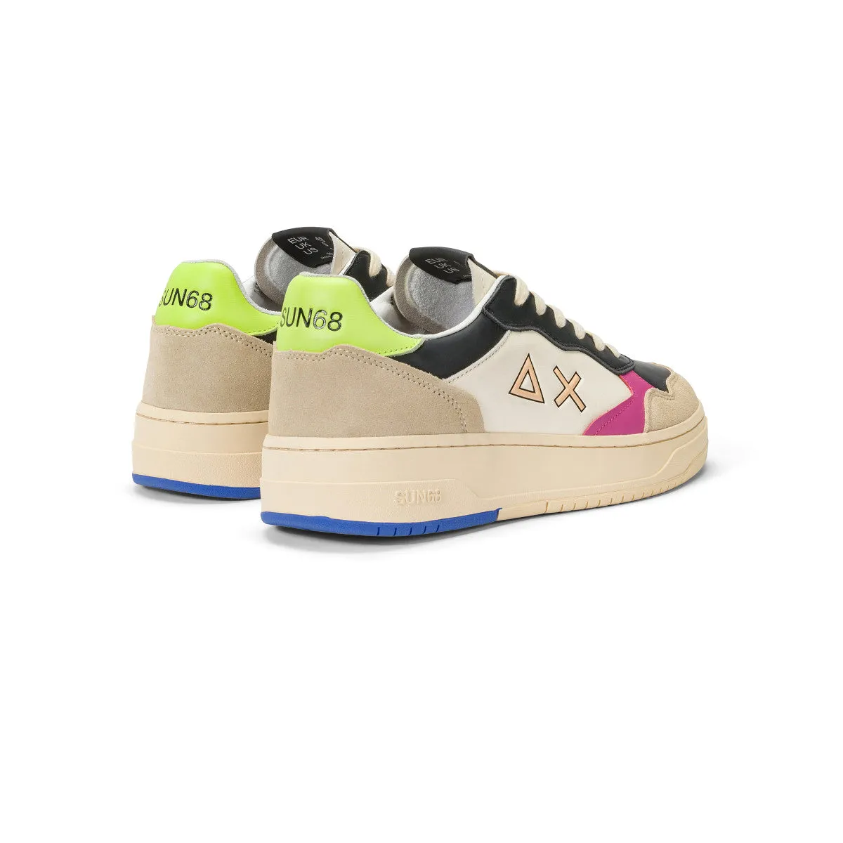 Best Sneakers For Healthcare Workers SUN68 BIG BASKET BLACK/OFF WHITE SNEAKERS FOR MEN