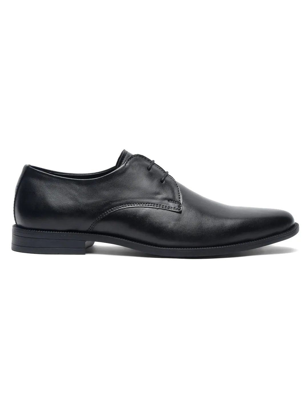 Teakwood Leather Men Solid Black Derbys Colorful Casual Shoes