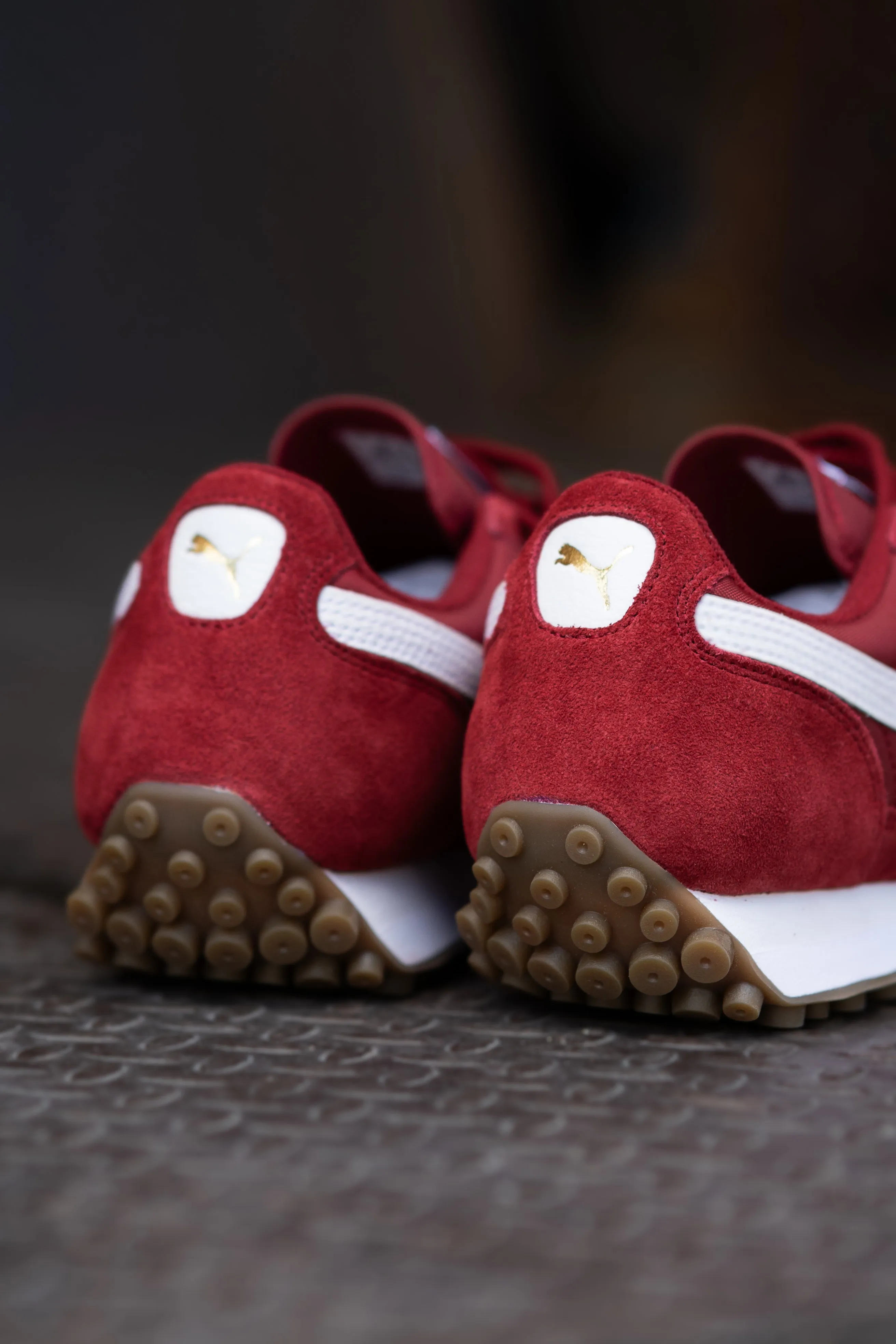 Asics Gel Nimbus 20 Running Shoe Mens Puma Easy Rider Vintage (Intense Red/Puma White)