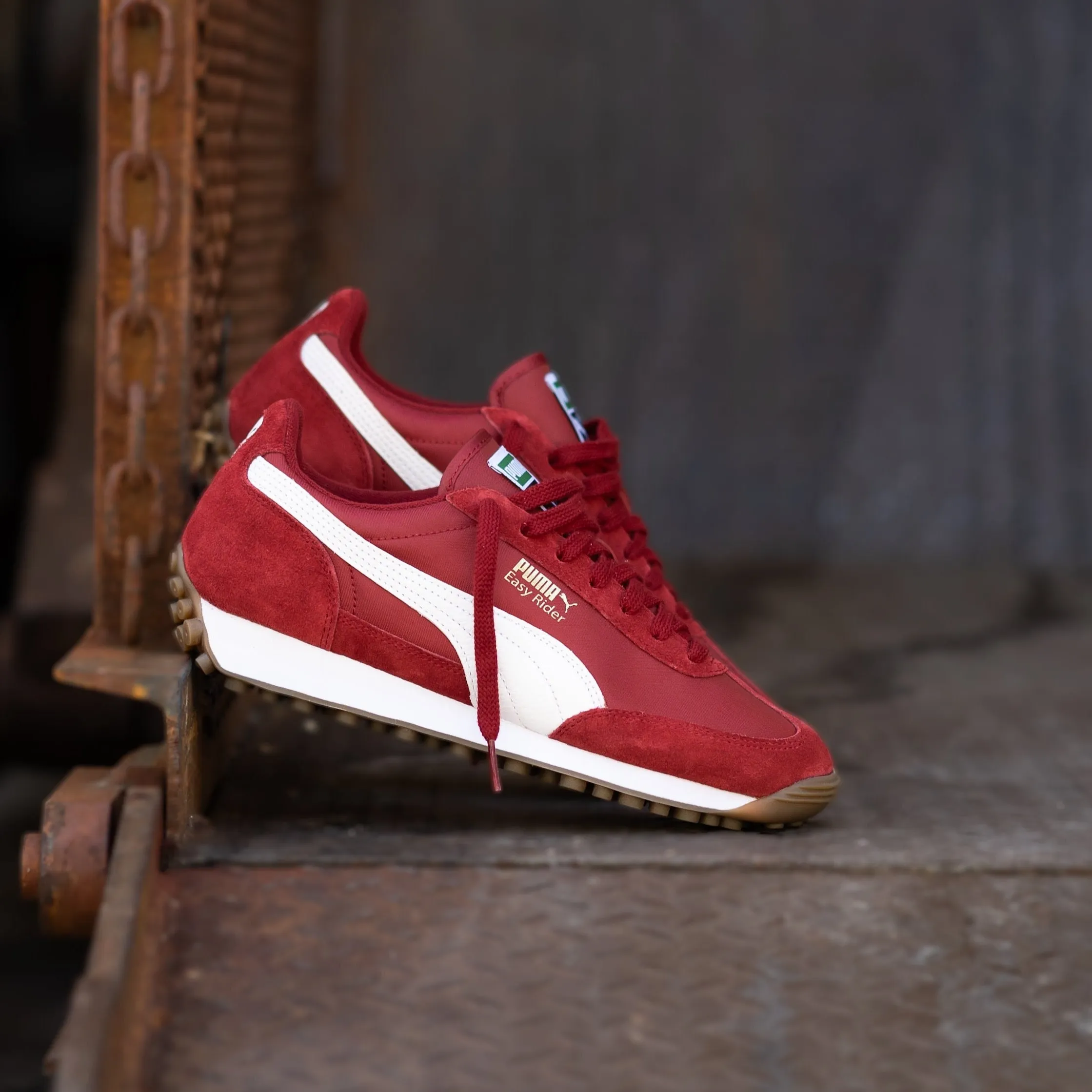 Mens Puma Easy Rider Vintage (Intense Red/Puma White) Asics Speed Star Shoes
