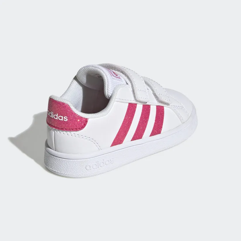 Adidas Astir Shoes Adidas Infants Grand Court Shoes White Pink EG3815