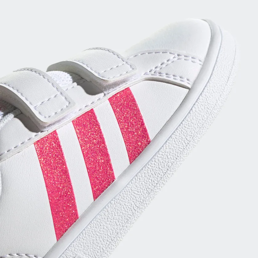Adidas Running Stability Shoes Adidas Infants Grand Court Shoes White Pink EG3815