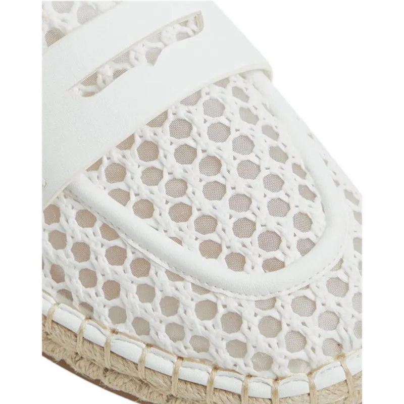 ALDO Summercrush Women's Espadrille - White/Bone Floral Slip On Shoes