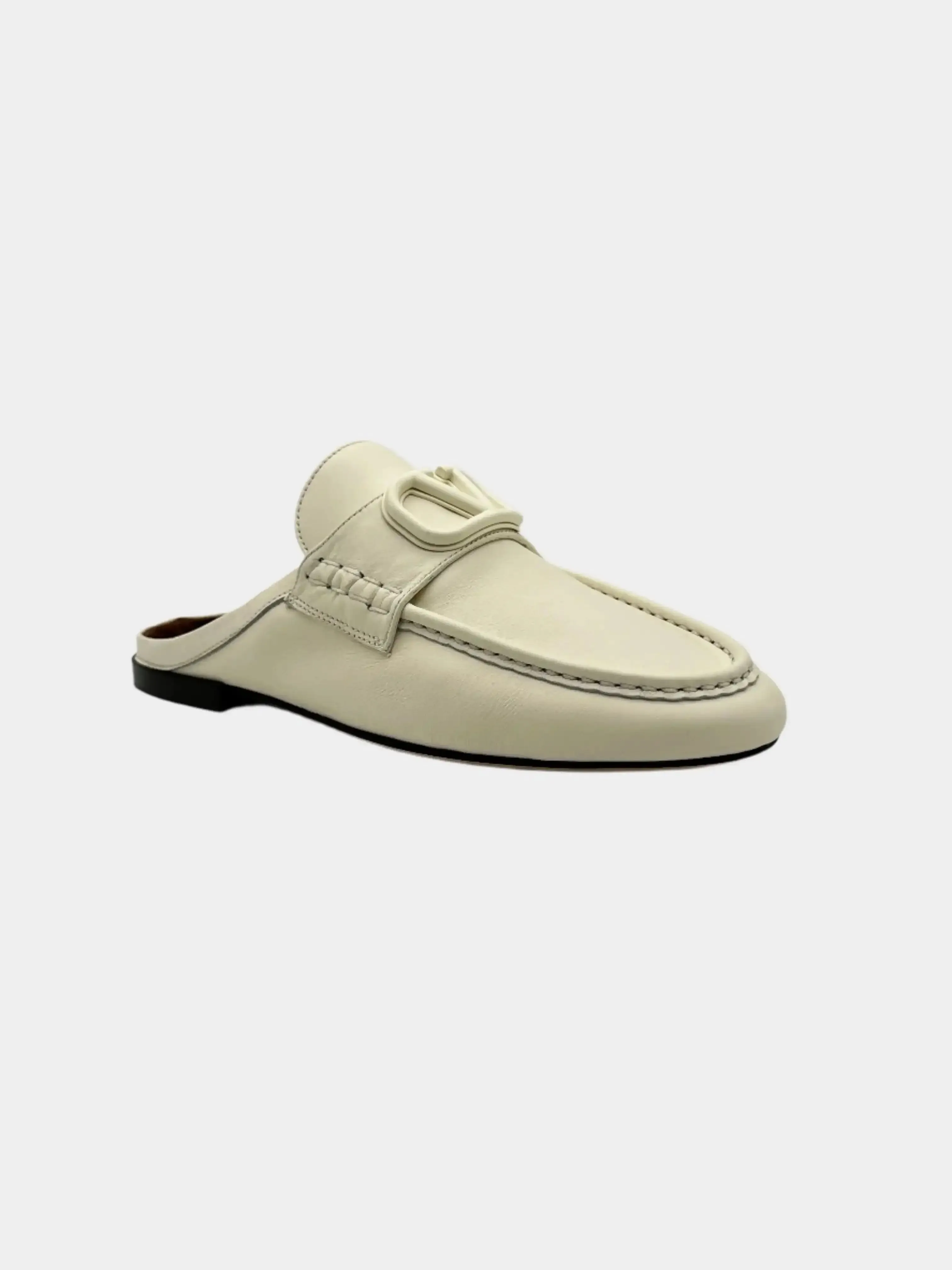 Chunky Patent Loafers Leather Sabot