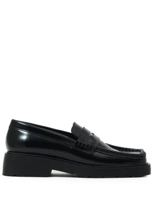 leather loafers Loafers With Open Back