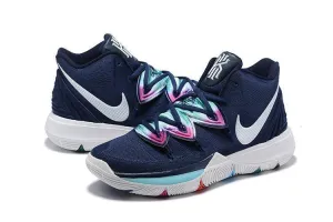 Asics Outlet Tennis Shoes Nike Kyrie 5 Blue Camoplage Men Basketball Shoes Sale Size US 7-12