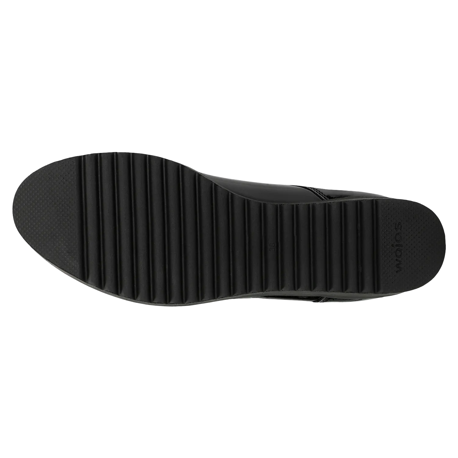 Black Leather Oxfords Wedges with Silver Details | 4609531 Outfits With Oxfords