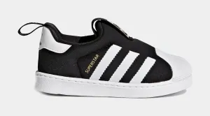 Adidas Cross Training Shoes Superstar 360 Infant Toddler Lifestyle Shoes (Black)