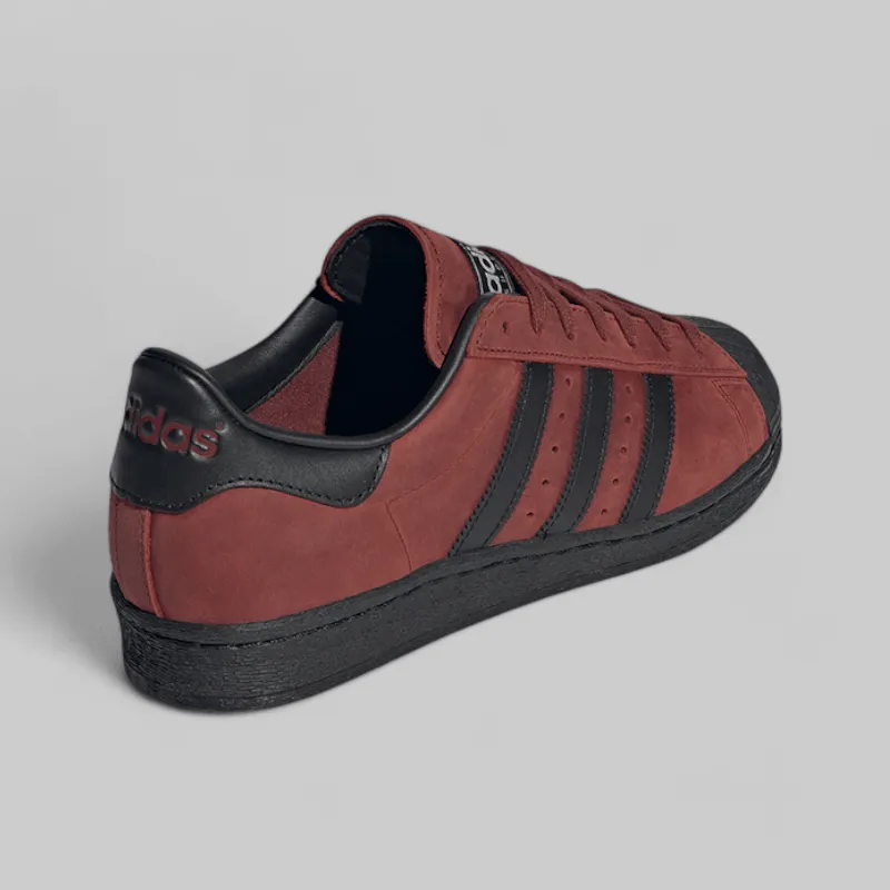 Reflective Adidas Shoes Superstar 82 - Brown/Black - LAST PAIR!