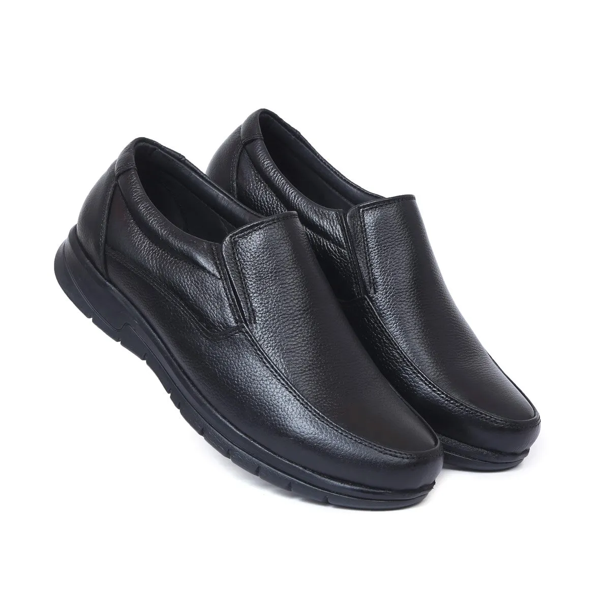 Genuine Leather Mens Slip Ons L  02 in Black Hey Dudes Slip On