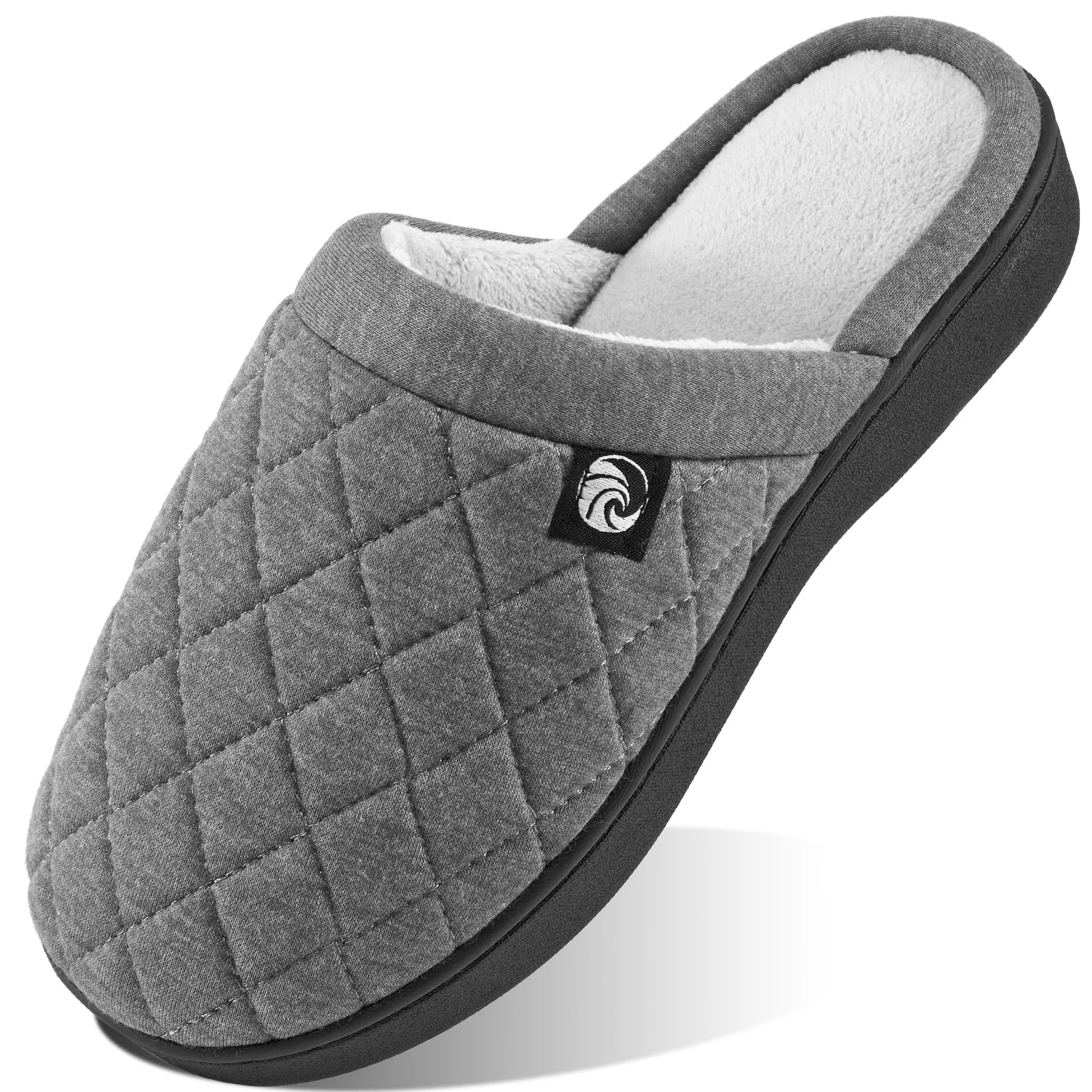 Ecetana Women's Slippers Warm Cozy Soft Lightweight Memory Foam Indoor House Shoes Woven Slippers