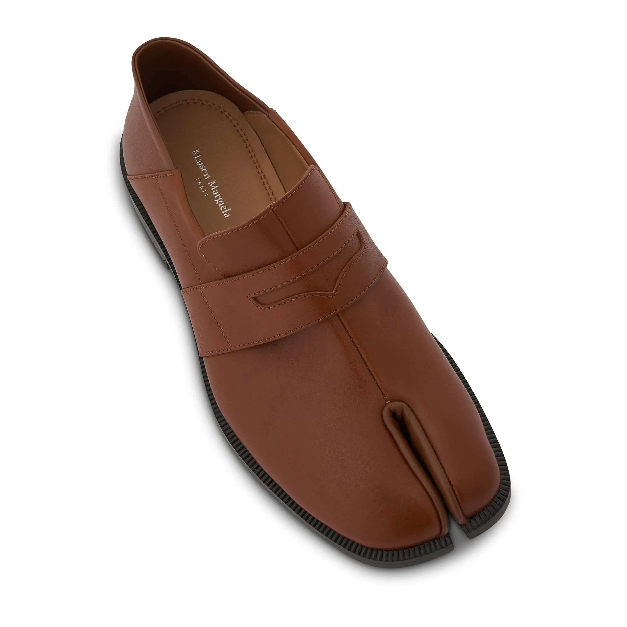 Loafers Station Albany Tabi Collapsable Heel Loafer in Copper Brown