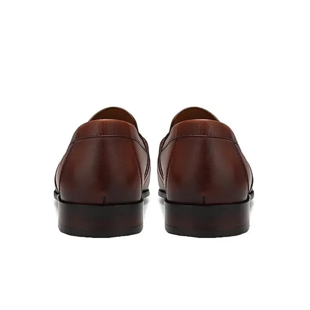 Loafers Beach Club Tan Leather Loafers With Panel