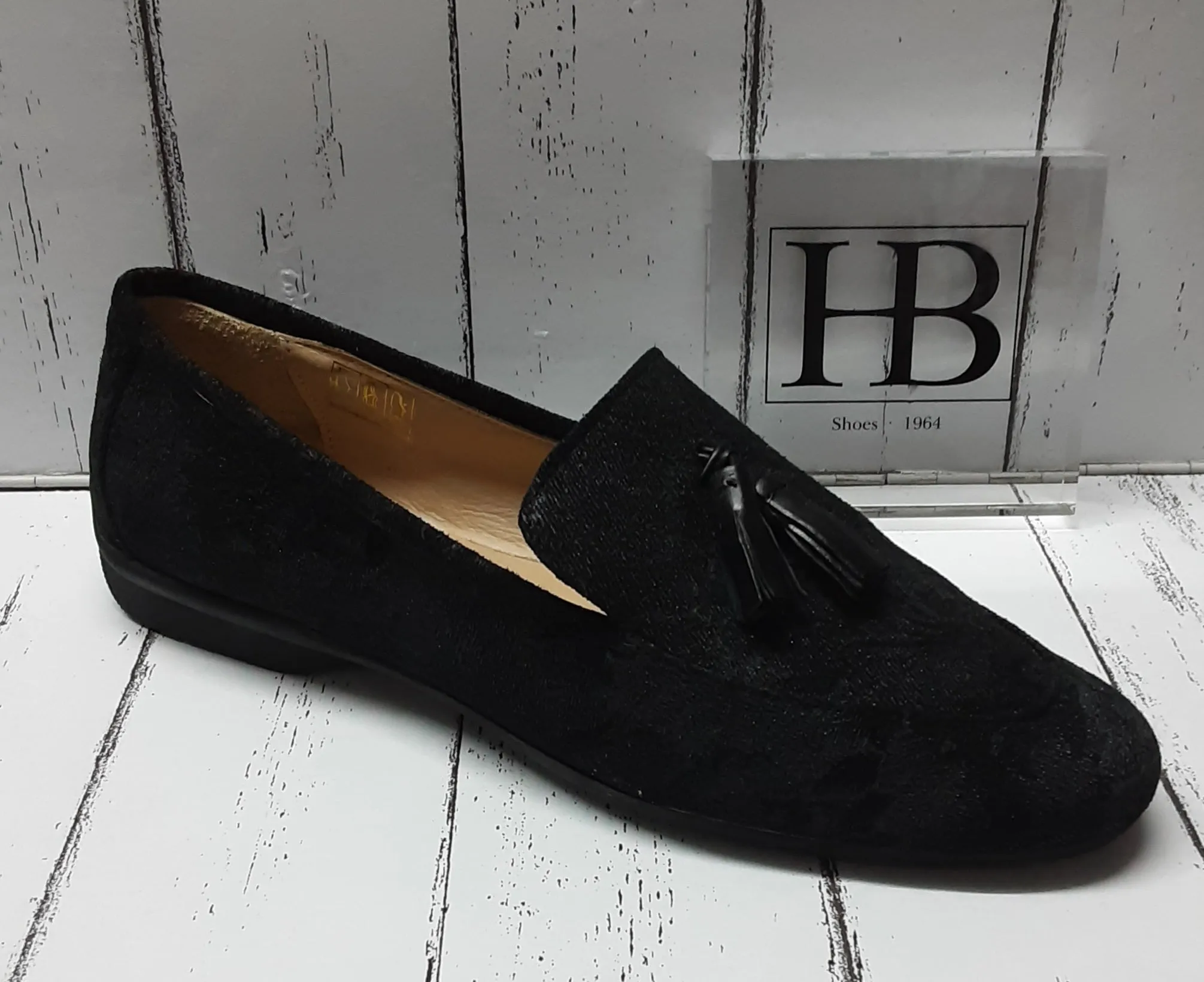 Lined Loafers HB Italia - 852 - ANTRACITE PIZZO LOAFER - 7952 - Black