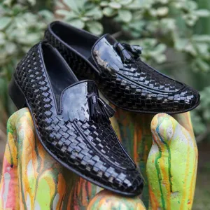 Adler Shoe - AS 2641 -Patent- Zara Loafers With Tassels