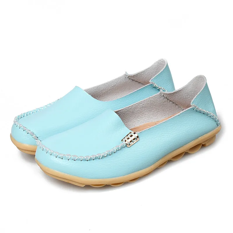 Women's Flat Slip On Shoes Colorful Loafers Embellished Loafers