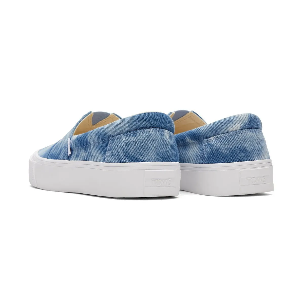 TOMS Sneakers Alpargata Fenix Slip-On Women - Blue Washed Canvas Slip On Slippers With Fur