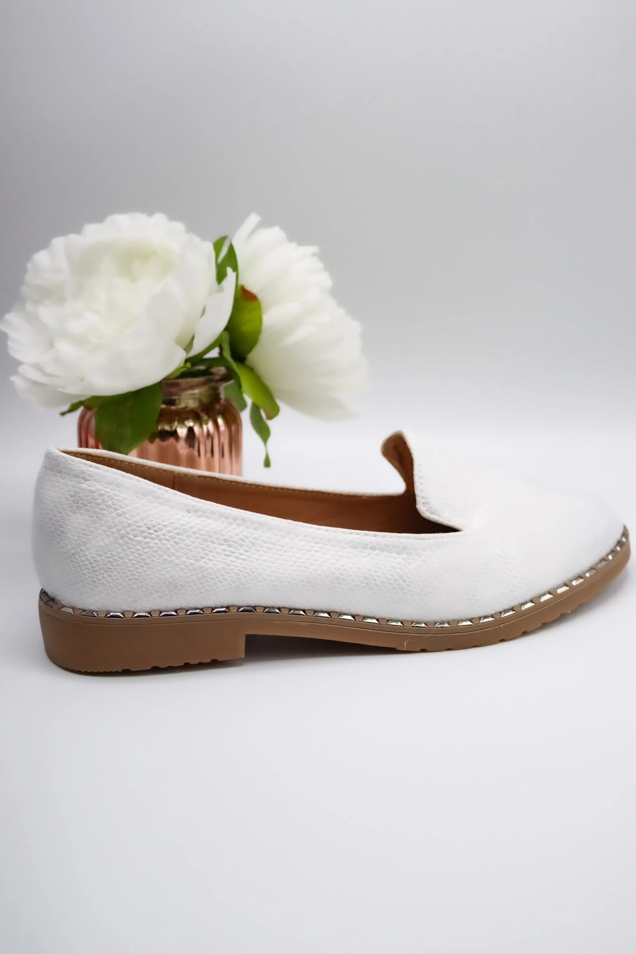 Best Slip On Loafers Tory Mock Loafers Shoes (White)