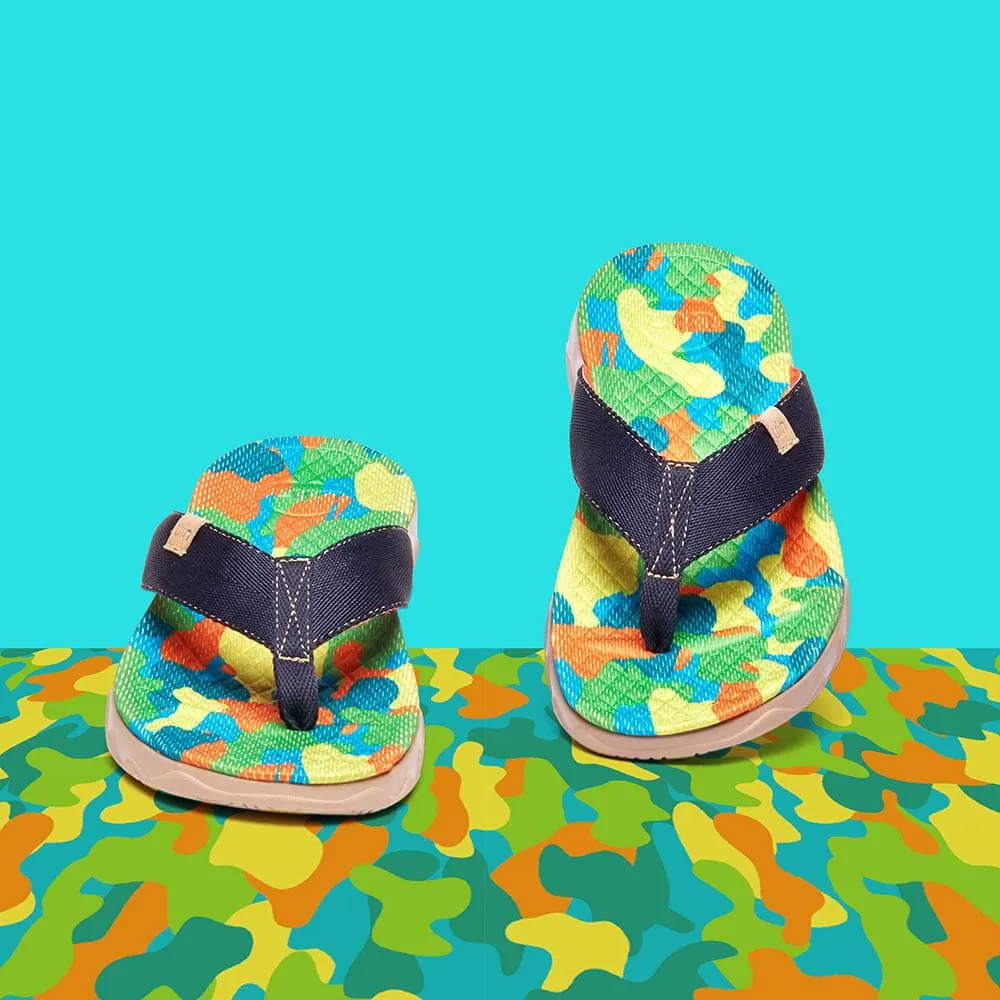 Greenery Women Majorca Flip Flops Glitter Slip Ons