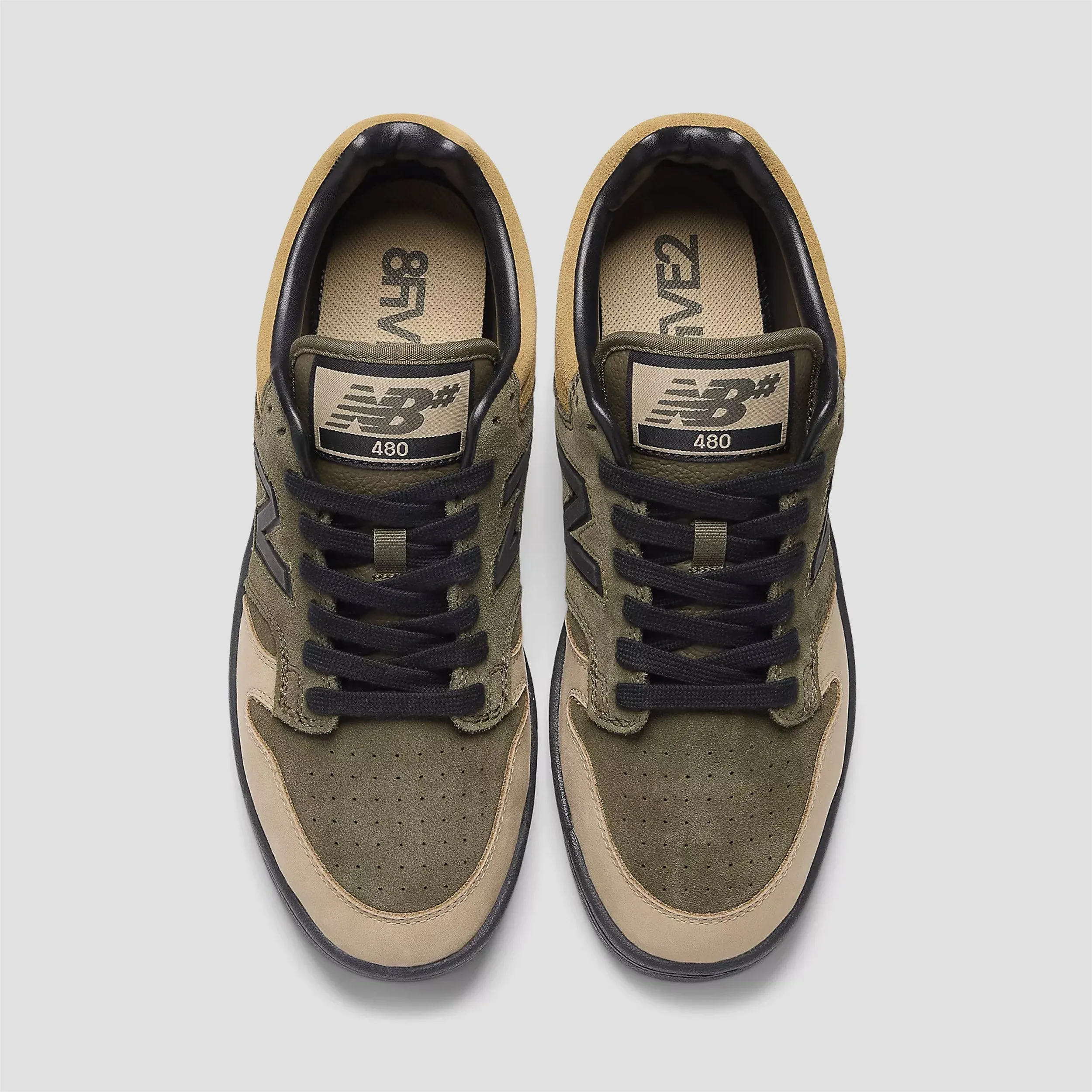 New Balance 480 Skate Shoes Olive / Tan 740 New Balance