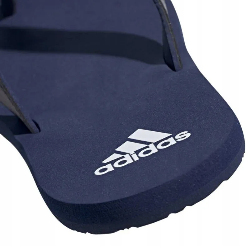 Adidas Mens Dark Blue/White Eezay Flip Flop Casual Thongs Sandals Resorts Wedding Packages