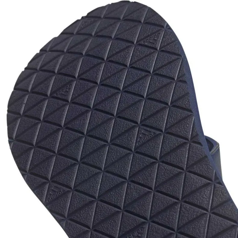 Adidas Mens Dark Blue/White Eezay Flip Flop Casual Thongs Burberry Sandals